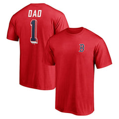 Boston Red Sox Number One Dad T-Shirt - MLB