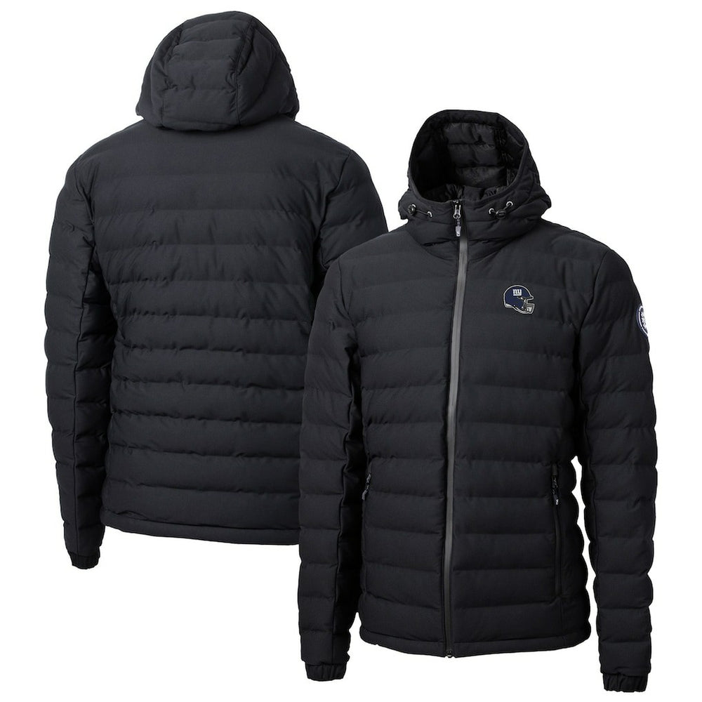 New York Giants Cutter & Buck Helmet Mission Ridge Repreve Eco Insulated Puffer Full-Zip Jacket Black | NFL