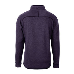 Minnesota Vikings Cutter & Buck Helmet Mainsail Sweater-Knit Half-Zip Pullover Jacket Purple | NFL