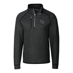 Minnesota Vikings Cutter & Buck Helmet Mainsail Sweater-Knit Half-Zip Pullover Jacket Charcoal | NFL