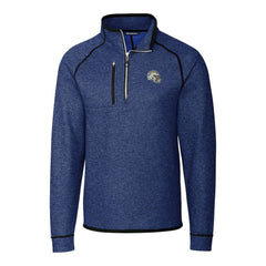 Los Angeles Chargers Cutter & Buck Helmet Mainsail Sweater-Knit Half-Zip Pullover Jacket Blue | NFL