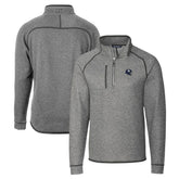 New York Giants Cutter & Buck Helmet Mainsail Sweater-Knit Half-Zip Pullover Jacket Silver | NFL