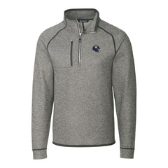 New York Giants Cutter & Buck Helmet Mainsail Sweater-Knit Half-Zip Pullover Jacket Silver | NFL