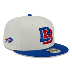 Buffalo Bills New Era City Originals 9FIFTY Snapback Hat Cream/Royal | NFL