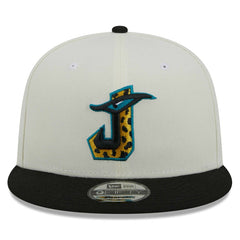 Jacksonville Jaguars New Era City Originals 9FIFTY Snapback Hat Cream/Black | NFL