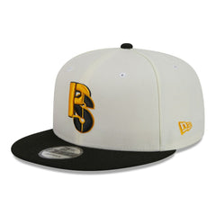 Pittsburgh Steelers New Era City Originals 9FIFTY Snapback Hat Cream/Black | NFL