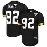Reggie White Green Bay Packers Retired Player Name and Number Mesh Top Black | Mitchell & Ness