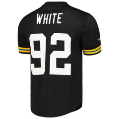 Reggie White Green Bay Packers Retired Player Name and Number Mesh Top Black | Mitchell & Ness