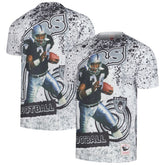 Bo Jackson Las Vegas Raiders Retired Player Name & Number Burst T-Shirt White | Mitchell & Ness