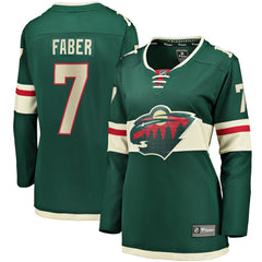 Brock Faber Minnesota Wild Fanatics Women's Home Breakaway Player Jersey - Green - NHL