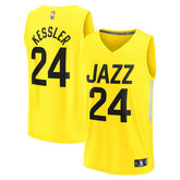 Walker Kessler Utah Jazz Youth Fast Break Player Jersey Icon Edition Yellow - NBA