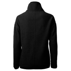 Carolina Panthers Cutter & Buck Women's Helmet Logo Cascade Eco Sherpa Fleece Half-Zip Pullover Jacket Black | NFL
