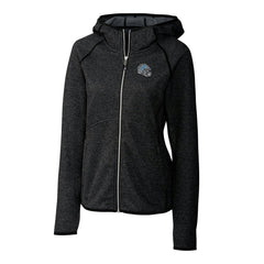 Detroit Lions Cutter & Buck Women's Helmet Logo Mainsail Sweater-Knit Full-Zip Hoodie Charcoal | NFL