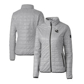Pittsburgh Steelers Cutter & Buck Women's Helmet Logo Rainier PrimaLoft Eco Insulated Full-Zip Puffer Jacket Gray | NFL