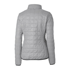 Pittsburgh Steelers Cutter & Buck Women's Helmet Logo Rainier PrimaLoft Eco Insulated Full-Zip Puffer Jacket Gray | NFL