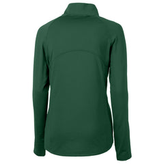 Green Bay Packers Cutter & Buck Women's Helmet Logo Adapt Eco Knit Stretch Recycled Half-Zip Pullover Top Green | NFL