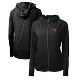 Kansas City Chiefs Cutter & Buck Women's Helmet Logo Adapt Eco Knit Hybrid Recycled Full-Zip Hoodie Black | NFL