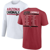 Arizona Cardinals Two-Pack 2023 Schedule T-Shirt Combo Set Cardinal/White | Fanatics