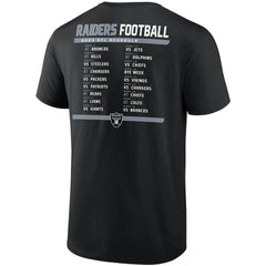 Las Vegas Raiders Two-Pack 2023 Schedule T-Shirt Combo Set Black/White | Fanatics