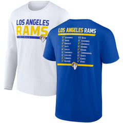 Los Angeles Rams Two-Pack 2023 Schedule T-Shirt Combo Set Royal/White | Fanatics