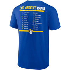 Los Angeles Rams Two-Pack 2023 Schedule T-Shirt Combo Set Royal/White | Fanatics