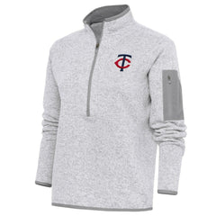Minnesota Twins Antigua Women's Fortune Quarter-Zip Pullover Jacket - MLB
