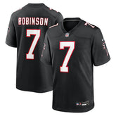 Bijan Robinson Atlanta Falcons Throwback Game Jersey Black | Nike for Sale