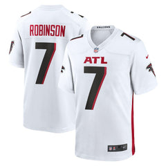 Bijan Robinson Atlanta Falcons Game Jersey White | Nike for Sale