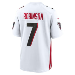 Bijan Robinson Atlanta Falcons Game Jersey White | Nike for Sale