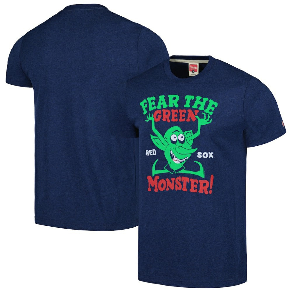 Boston Red Sox Homage Doodle Collection The Green Monster Tri-Blend T-Shirt - MLB