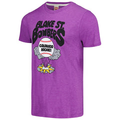 Colorado Rockies Homage Doodle Collection Blake St. Bombers Tri-Blend T-Shirt - MLB