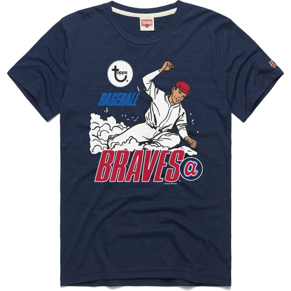 Atlanta Braves Homage x Topps Tri-Blend T-Shirt - MLB