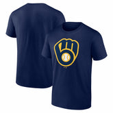 Milwaukee Brewers Logo Athletic Official Logo T-Shirt - MLB