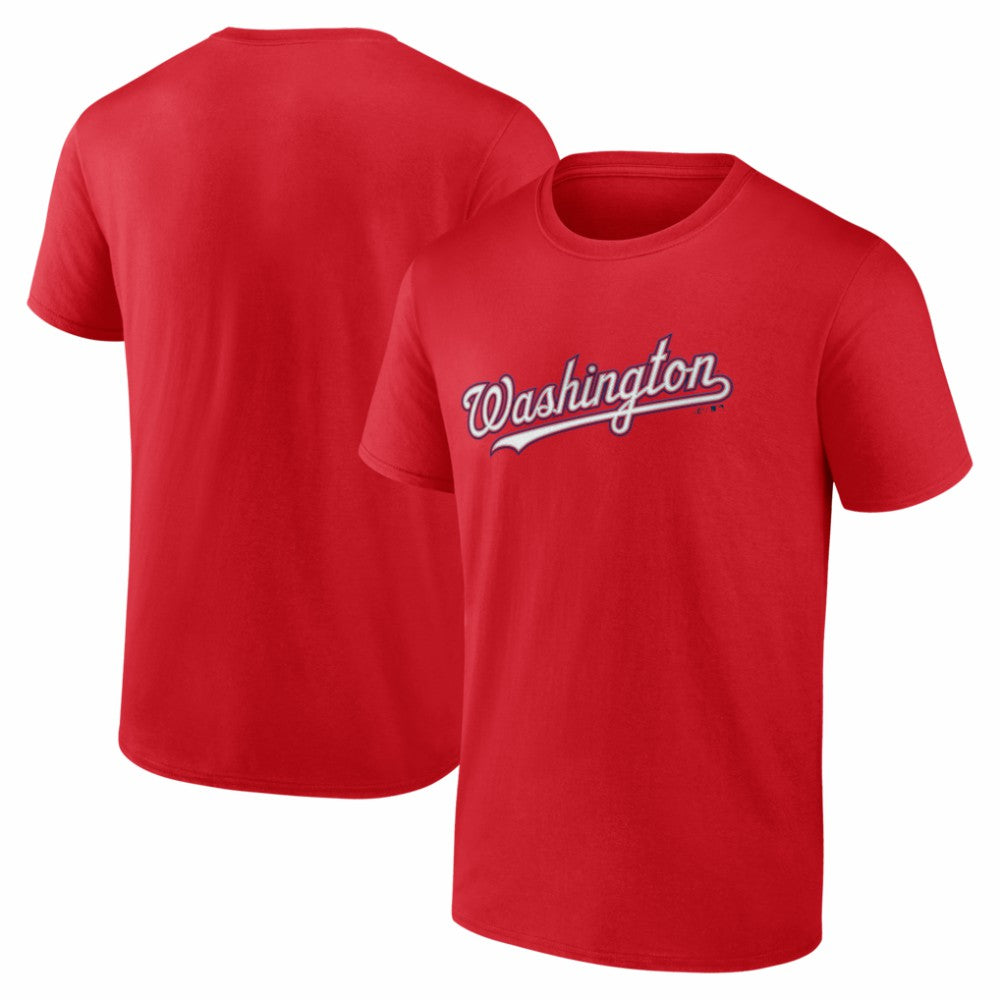 Washington Nationals Logo Athletic Wordmark T-Shirt - MLB
