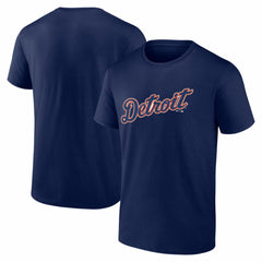 Detroit Tigers Logo Athletic Wordmark T-Shirt - MLB