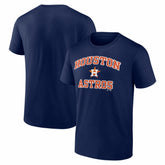 Houston Astros Logo Athletic Heart and Soul T-Shirt - MLB