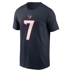 C.J. Stroud Houston Texans Player Name & Number T-Shirt Navy | Nike for Sale