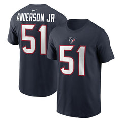 Will Anderson Jr. Houston Texans Player Name & Number T-Shirt Navy | Nike for Sale
