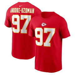 Felix Anudike-Uzomah Kansas City Chiefs Player Name & Number T-Shirt Red | Nike for Sale