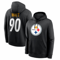 T.J. Watt Pittsburgh Steelers Name & Number Fleece Hoodie Black | Nike for Sale