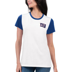 New York Giants G-III 4Her by Carl Banks Women's Fashion Illustration T-Shirt White/Royal | NFL