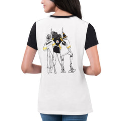 Pittsburgh Steelers G-III 4Her by Carl Banks Women's Fashion Illustration T-Shirt White/Black | NFL