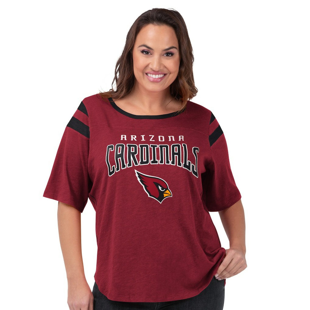 Arizona Cardinals G-III 4Her by Carl Banks Women's Plus Size Linebacker T-Shirt Cardinal | NFL