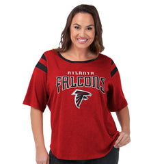Atlanta Falcons G-III 4Her by Carl Banks Women's Plus Size Linebacker T-Shirt Red | NFL