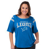 Detroit Lions G-III 4Her by Carl Banks Women's Plus Size Linebacker T-Shirt Royal | NFL