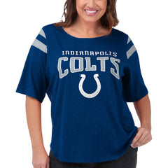 Indianapolis Colts G-III 4Her by Carl Banks Women's Plus Size Linebacker T-Shirt Royal | NFL