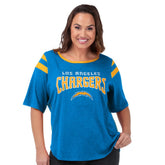 Los Angeles Chargers G-III 4Her by Carl Banks Women's Plus Size Linebacker T-Shirt Light Blue | NFL