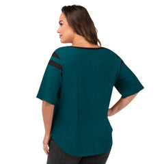 Philadelphia Eagles G-III 4Her by Carl Banks Women's Plus Size Linebacker T-Shirt Green | NFL