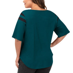 Philadelphia Eagles G-III 4Her by Carl Banks Women's Plus Size Linebacker T-Shirt Green | NFL