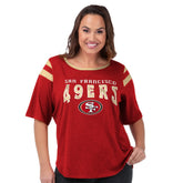 San Francisco 49ers G-III 4Her by Carl Banks Women's Plus Size Linebacker T-Shirt Red | NFL
